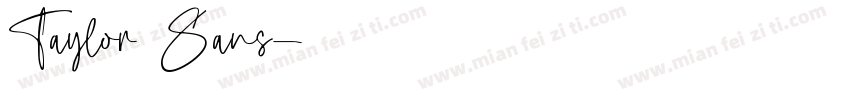 Taylor Sans字体转换